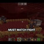 1 vs 1 netheright armor mod fight in Minecraft