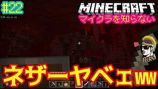 #22【実況】ついにネザーへ！異世界に大興奮！！【マイクラを知らない・ゆうしゃ】