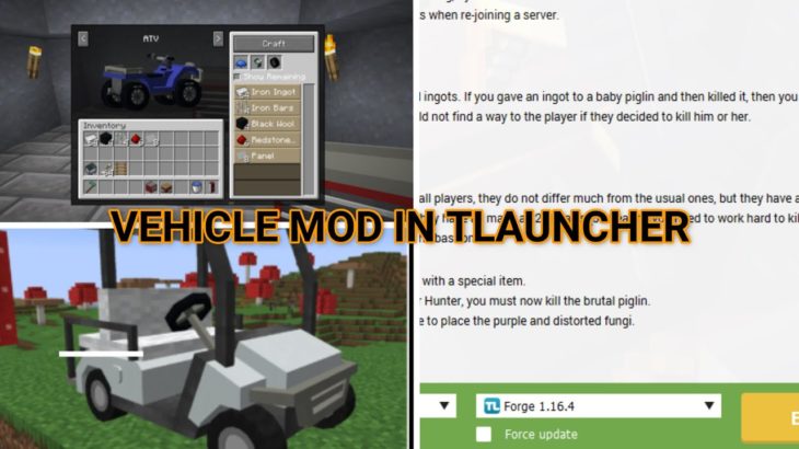 How To Download Vehicle MOD In Minecraft TLauncher