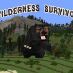 I found a Bear In Minecraft Minecraft Wilderness Survivor Mod part 2