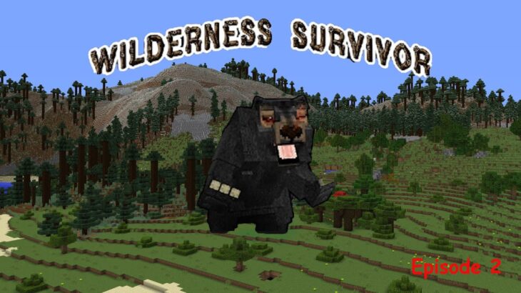 I found a Bear In Minecraft Minecraft Wilderness Survivor Mod part 2