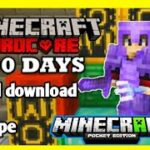 I survived 200 days in minecraft hardcore mod download in Minecraftpe || @H.K Gamer 1.0 @Jihita