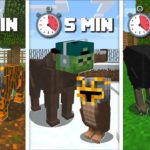 Minecraft EVERY MINUTE WE MORPH IN TO A ZOO ANIMAL MOD !! DON’T BECOME A TIGER !! Minecraft Mods