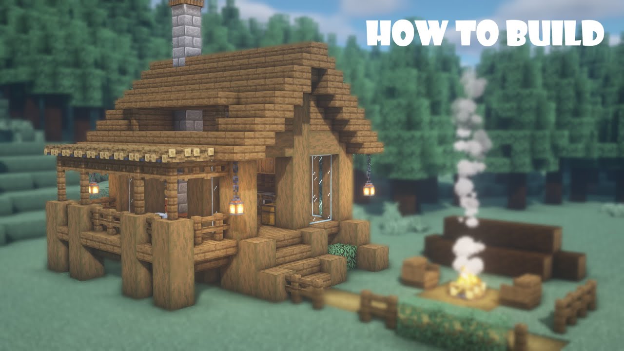 Minecraft How To Build A Survival Starter House 誰でもできる 木の家のつくりかた Minecraft Minecraft Summary マイクラ動画