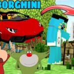 Minecraft | Oggy and Jack Shinchan found lamborghini in Minecraft | Oggy lamborghini mod  Minecraft