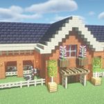 【Minecraft・マイクラ】House Tutorial/家の作り方と建築アイディア#10～動物小屋（ウシ）～