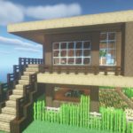 【Minecraft・マイクラ】House Tutorial/家の作り方と建築アイディア#11～モダンなサバイバルハウス～