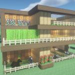 【Minecraft・マイクラ】House Tutorial/家の作り方と建築アイディア#15～モダンなサバイバルハウス～