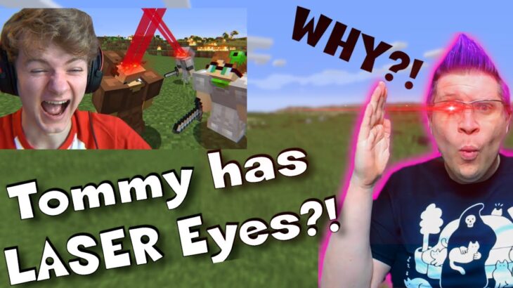 Minecraft’s Laser Eye Mod Is Hilarious [Reaction] | Who Gave TommyInnit LASERS?!