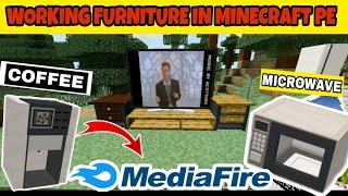 Working Furniture mod in Minecraft pocket edition | Furniture mod in Minecraft PE | Roargaming | mod