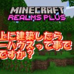 【マインクラフト統合版レルムズ】木の上に建築したらツリーハウスって事でいいですか？
