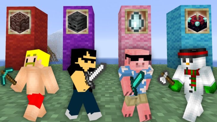 ガチャで出たお宝を探しだせ！宝探し選手権！【マイクラ】