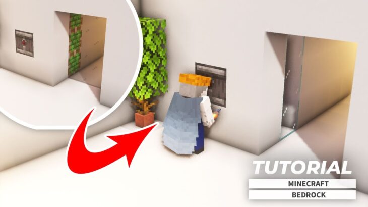 【マイクラ】サバイバルで作れる！認証ドアの作り方(統合版対応)