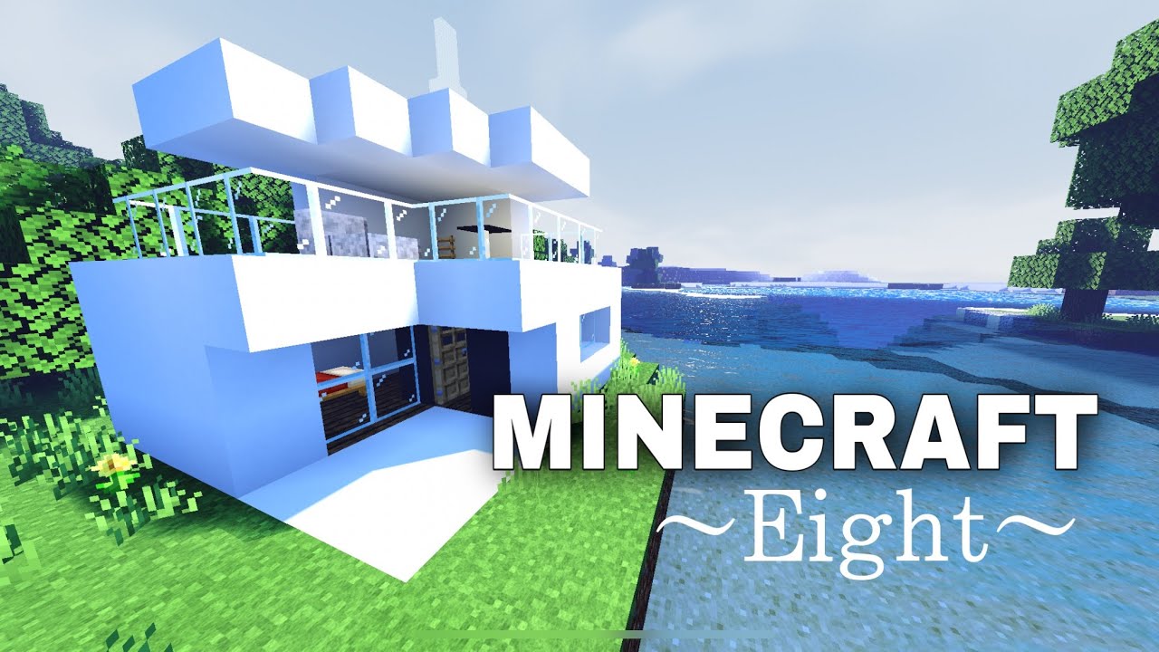 マインクラフト 綺麗な白い家を建てる方法 Minecraft Summary マイクラ動画