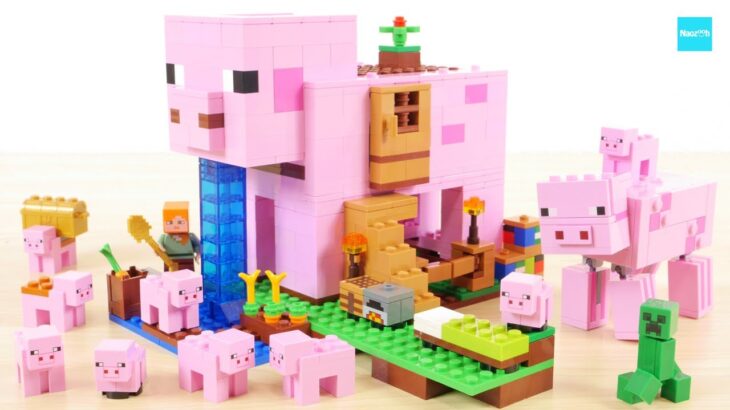 レゴ マインクラフト ブタのおうち Lego Minecraf The Pig House Speed Build Review Minecraft Summary マイクラ動画