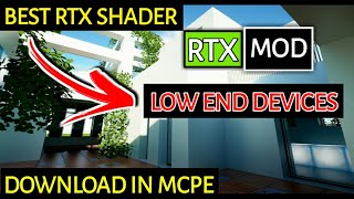 Best RTX Shader Mod For Minecraft Pocket Edition | rtx for minecraft pe | Minecraft | in hindi