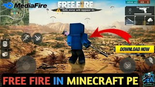 Free Fire mod in minecraft pe | PLAY FREE FIRE IN MINECRAFT PE | 2021 | in hindi