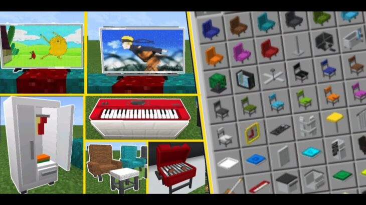 Furnicraft MOD 3D para Minecraft pe 1.16 Furniture Addon Para Minecraft BE 1.16 Muebles igual Java