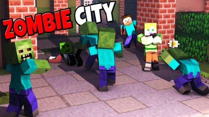 Huge ZOMBIE CITY Apocalypse! – Minecraft: Zombie Survival Mod