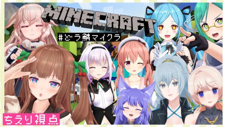 【Minecraft】💍みんなでお宝さがし✨【#どラ鯖マイクラ】【ちえり視点】