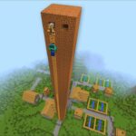 Minecraft DONT ENTER TALLEST DIRT HOUSE IN MINECRAFT MOD / DANGEROUS CREATURES INSIDE !! Minecraft