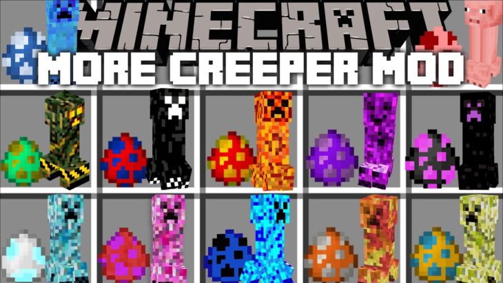 Minecraft MORE CREEPER MOD / MUTANT CREEPERS DESTROY BUNKER VILLAGE !! Minecraft Mods