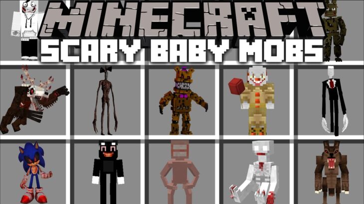 Minecraft SCARY BABY MOBS MOD / DON’T HELP THESE BABIES FIND THEIR PARENTS !! Minecraft Mods