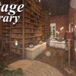 [Minecraft] Two Story Vintage Library 📚 📖 – Speedbuild | Cocricot Mod & Texture ~ Cottagecore