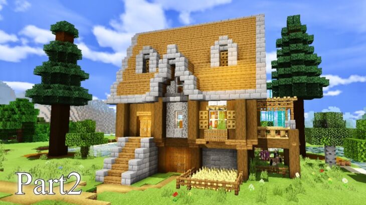 Minecraft 1から丁寧に 中世の家の作り方part2 Tutorial Minecraft Summary マイクラ動画