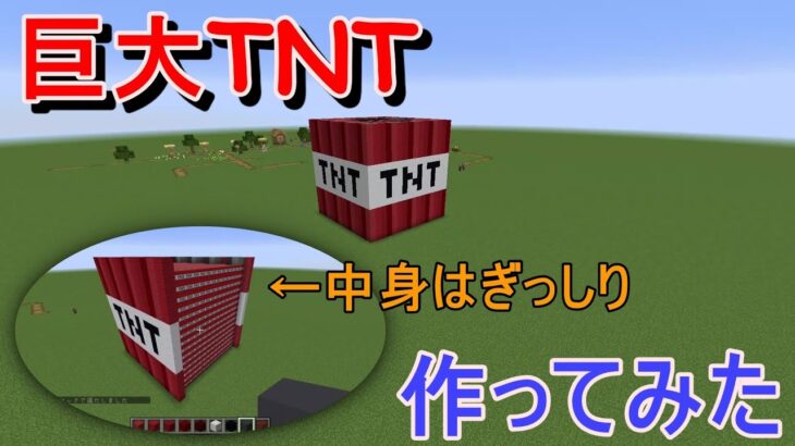 【Minecraft】巨大TNT作ってみた【マイクラ】