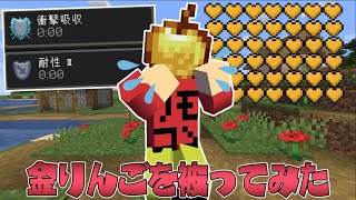 マイクラ 金りんごを被ったら無敵になった アイテムが被れる世界でサバイバルpvpしたら面白すぎた Minecraft Summary マイクラ動画