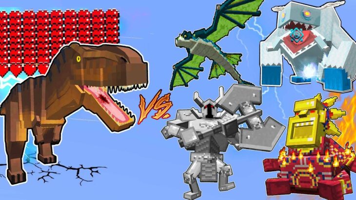 Tyrannosaurus Vs. Mowzie’s Mobs Mod in Minecraft