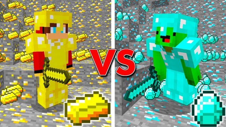 大量の金 VS 大量のダイヤモンドをした結果！？【まいくら・マインクラフト】