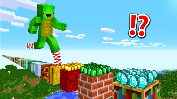 ジャンプでガチャが引けるマインクラフトの難易度が本気で高すぎる！【まいくら・マイクラ】