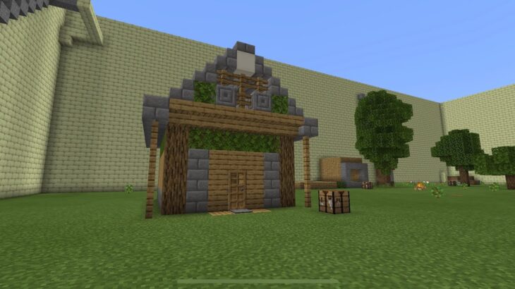 【マインクラフト】プレイヤーの町に家を建てていく