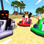 マインクラフトで『マリオカート』空飛ぶステージでレースバトル！！【マイクラ・まいくら】【マリオ】