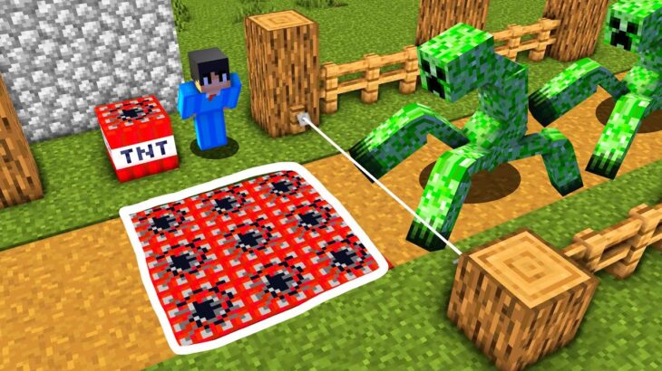 【マイクラ】絶対に引っかかる最強トラップ5選で最強mobを倒す！【マインクラフト 】【まいくら】