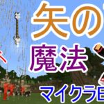 【マイクラBEコマンド】 矢の雨魔法！一気に敵を全滅させろ！