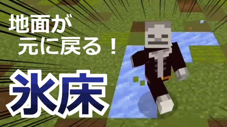 コマンド 地形破壊しない 足元にクールな氷の床を設置できるコマンド マイクラbe Minecraft Summary マイクラ動画