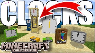 Clocks Add-On Mod In Minecraft PE | MCPE – BOY