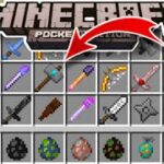 Crafting New Weapons Addon Mod In Minecraft PE | MCPE – BOY