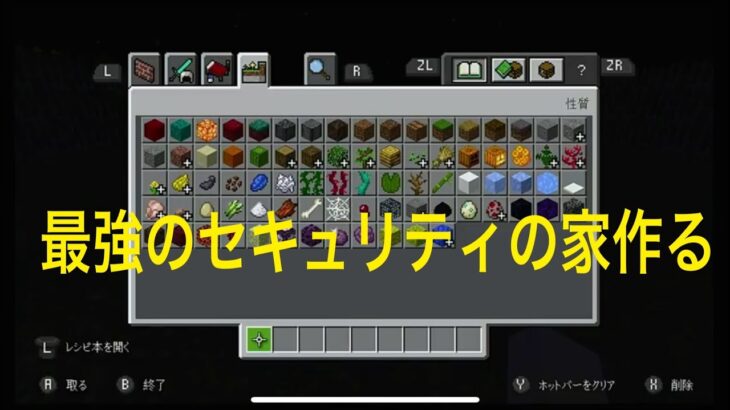 【マイクラ】最強のセキュリティの家を作る！マイクLIVE【Switch】