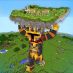 Minecraft DONT ENTER TALLEST STATUE HOUSE MOD / SAVE VILLAGE FROM ZOMBIE APOCALYPSE ! Minecraft Mods