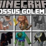 Minecraft EXTREME COLOSSUS GOLEM MOD / PROTECT VILLAGE FROM ZOMBIE APOCALYPSE MOD !! Minecraft Mods