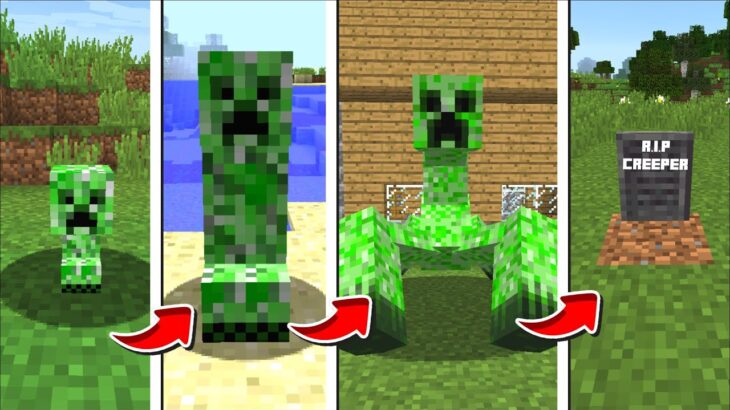 Minecraft EXTREME LIFE AS A CREEPER MOD / FIGHT AND BLOW UP TNT WITH MUTANT MOBS !! Minecraft Mods