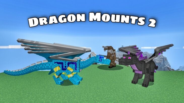 Minecraft Mod Showcase: Dragon Mounts 2 Refurbished Beta Addon for MCPE