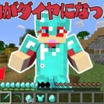 【マイクラ】体力がダイヤになった世界でサバイバルPVPしたらチートすぎた！？