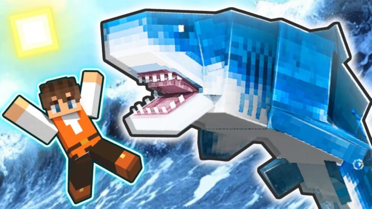 超巨大なサメを捕まえろ!!生きて帰れるのか!?マイクラでマケプレ実況Part38【マインクラフト】