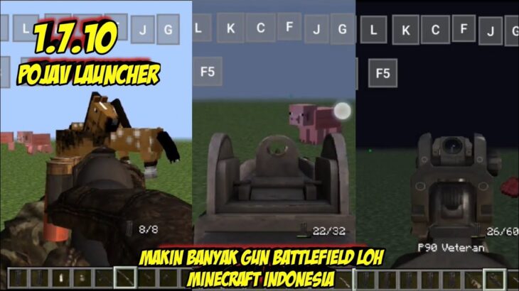 Review Mod Battlefield Gun Flans Pojav Launcher Minecraft Indonesia