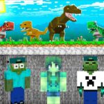 SURVIVING from EXTINCT DINOSAURS IN A BUNKER !! Minecraft MOD